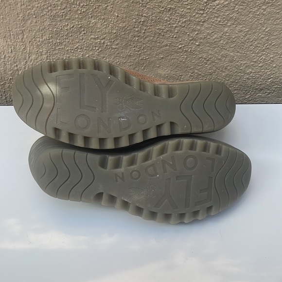 Fly London Women’s Yala Perforated Wedges in Cupido Beige - Picture 12 of 14